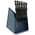 Drill America 1/16"-1/2"x64ths 29 Piece Black & Gold Drill Bit Set KFD29J-SET